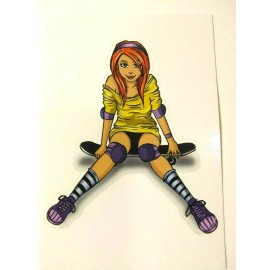 AllStar Skate City Sticker Decal Glossy Vinyl Vending Skate Board Laptop Phone Window