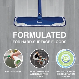 Bona Multi-Surface Floor Cleaner Spray - 32 fl oz - Unscented - Refillable - Residue-Free Floor Cleaning Solution for Stone, Tile, Laminate, and Vinyl Floors