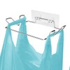 Trash Bag Holder for Cupboards Kitchen Cabinet Door, Stainless Steel