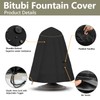 Bitubi Fountain Cover（36"x42"） 600D Oxford Cloth Garden Fountain Statue Protective