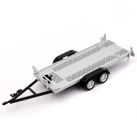 Collection 711 Car _ Double Pendant for Car Transport with Double Tyres 1/43 Cararama Model Car Ramps, Silver No Choice License Plate