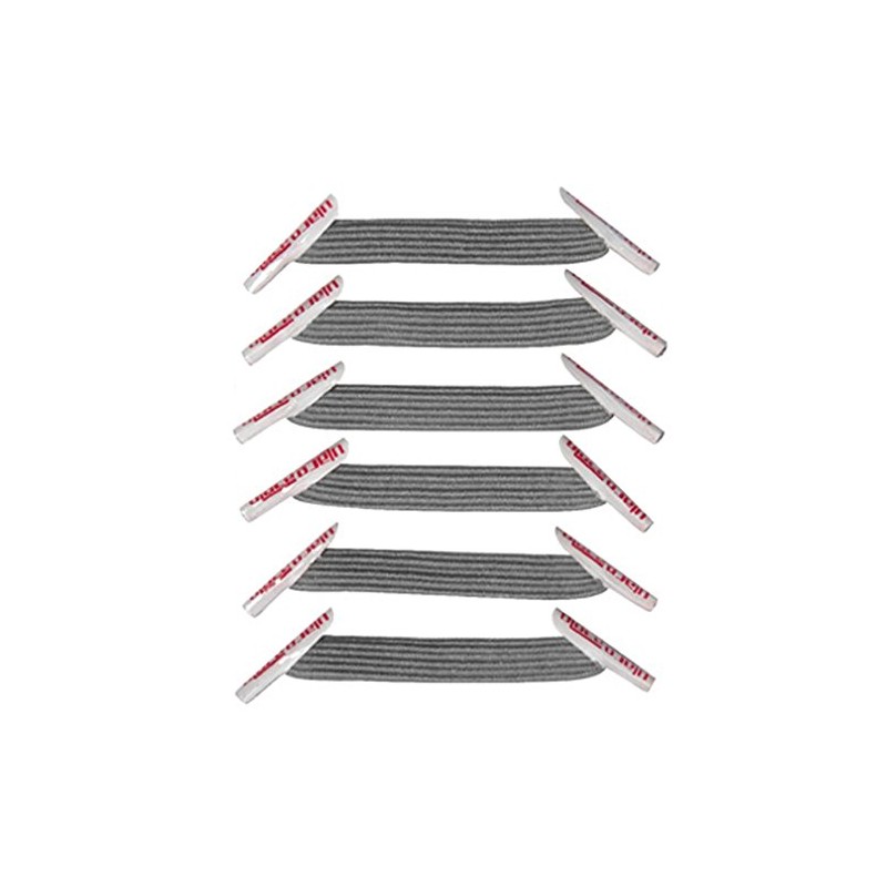 U-Lace 2 Packs Grey Medium Grey Elastic Self Locking Shoe