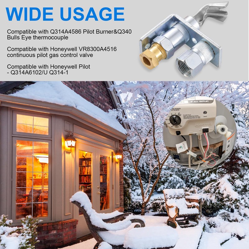 Tigbear Q314A4586 Pilot Burner Flame Head, Natural Gas and Propane