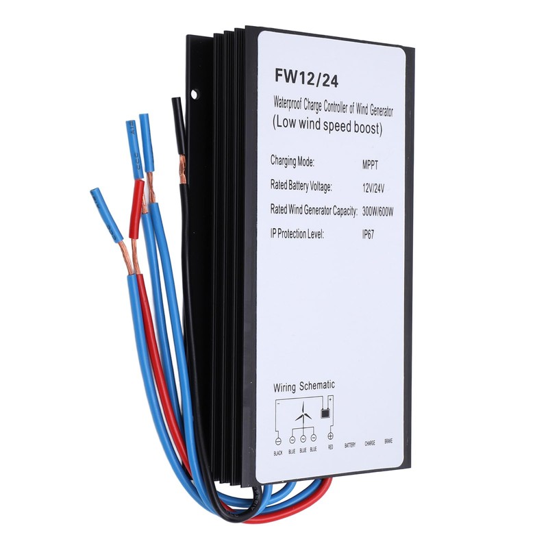 MPPT Wind Turbine Charge Controller, 12V/24V 300W/600W Wind Turbine Generator