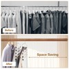 Cycleacc Pants Hangers Space Saving, 2 Pack Anti-Slip Space Saving