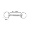 Equine Smile ES0095 Olive Head Bar Bit Stainless Steel Pony