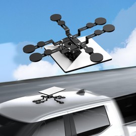 Starlink Mini Car Roof Mount – No-Drill Magnetic Car Mount (376 lbs Force) with 12 Bases, Compatible with Standard V4 Dish for RV/Truck/Boat – Satellite Internet Starlink Mountink Kit