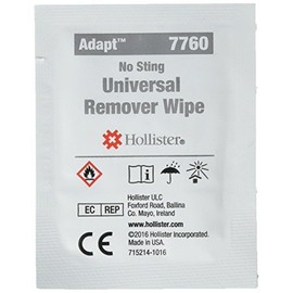 Hollister Adhesive & Barrier Remover Wipes, 50 (7760) Category: Ostomy Supplies