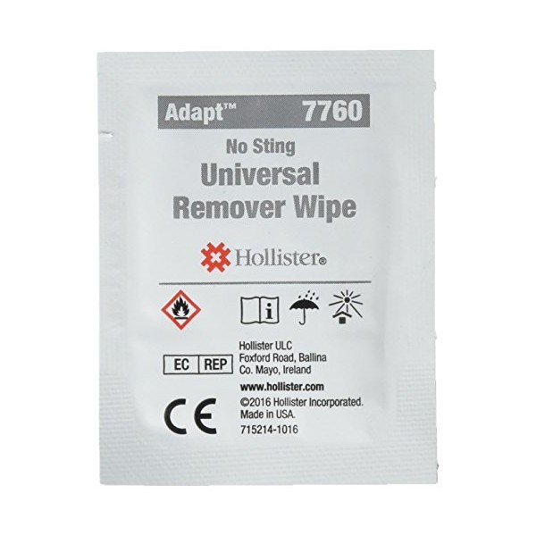 Hollister Adhesive & Barrier Remover Wipes, 50 (7760) Category: Ostomy Supplies
