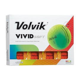 Volvik Vivid Soft Matte Finish Orange Golf Balls (One Dozen)