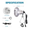 EP Clamp Lamp Light with Detachable 5.5 Inch Aluminum Reflector,