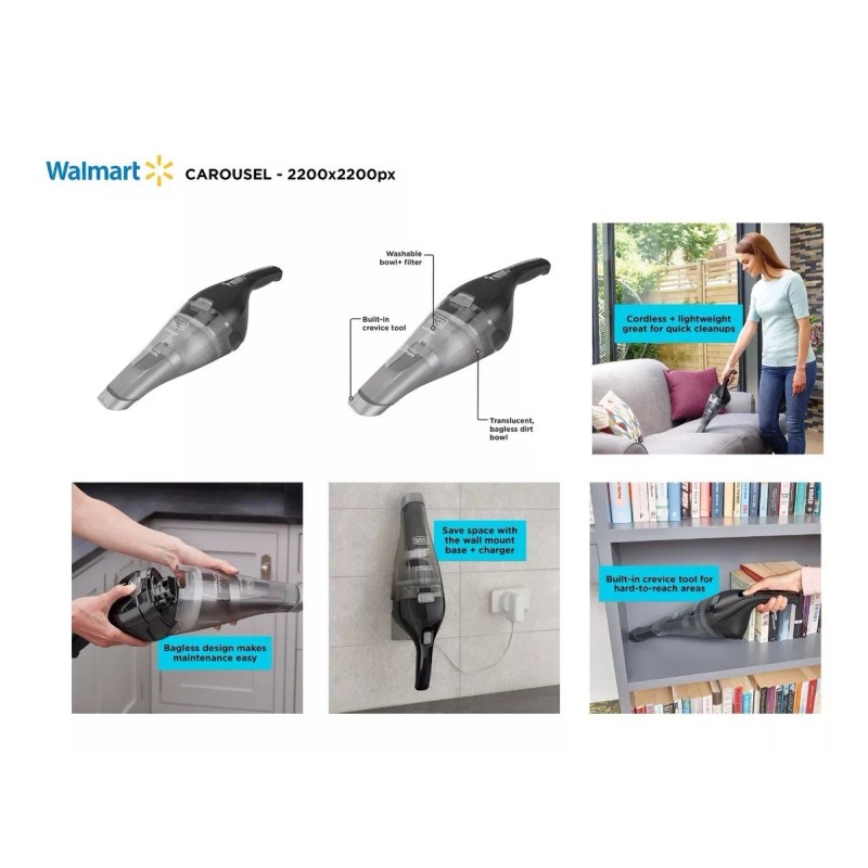 Black+Decker Black And Decker ® Dustbuster Aspiradora De Mano Inalámbrica