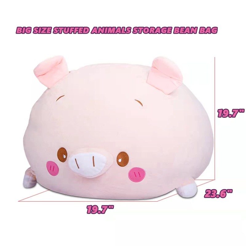 CueBear Plush Storage Bag, Futon Storage Bag, Duvet, Toy Storage