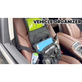 Unbranded Patrol Bag Car Front Seat Organizer Storage Back Police Gear Tactical Universal