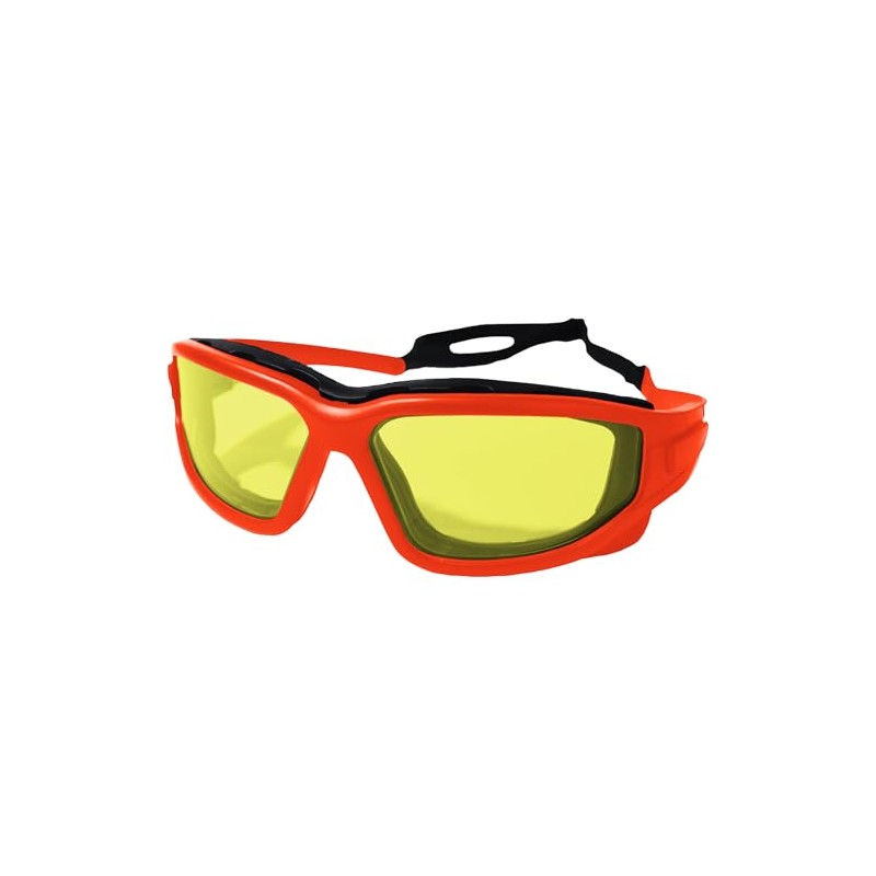 Nuprol Unisex Defence Pro Protective Eyewear; Red (Yellow)