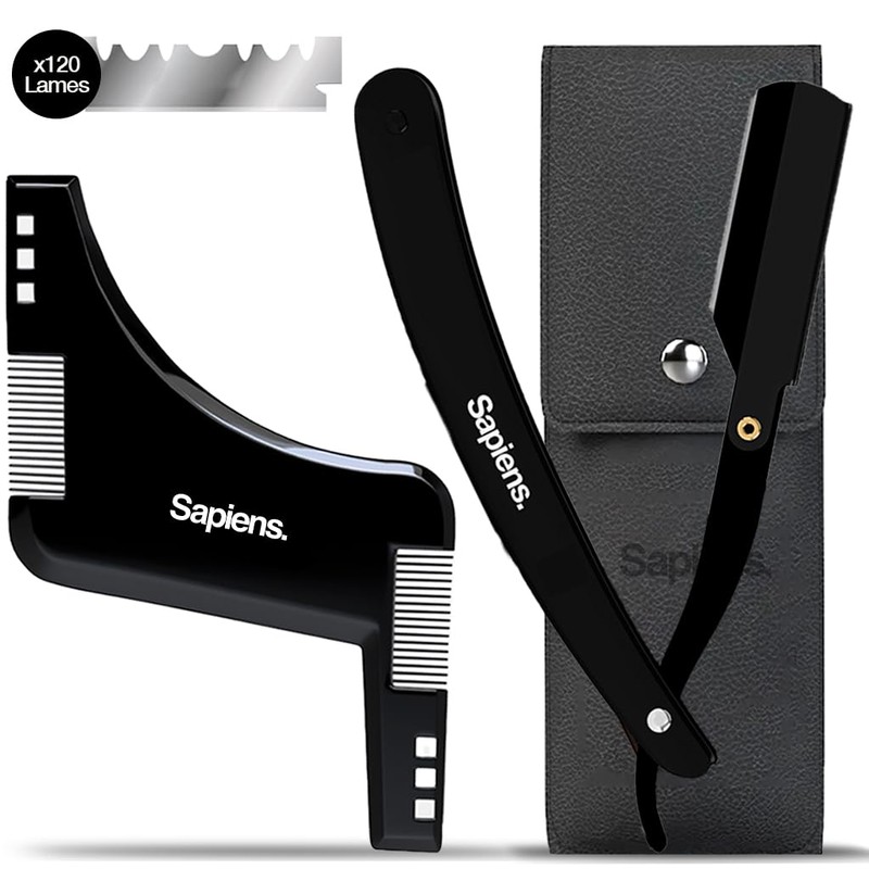 Sapiens Men's Shaving Set - Razor, Shaving Gel, Moisturizer, Contour