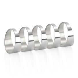 2.5" 304 Stainless Steel Exhaust Pie Cuts - 90 Degree Unwelded (5pcs) | Laser-Cut for Max Flow | Fits For Custom Exhaust Projects/Race Builds