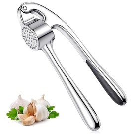 Prensa de Ajo, Exprimidor de Ajos Profesional, Triturador de Ajo o Jengibre, Mango Ergonómico Fácil de Apretar, Picadora de Ajos Herramienta de Cocina para Hogar