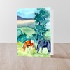 CafePress Pleasant Day Folded Greeting Card Glossy