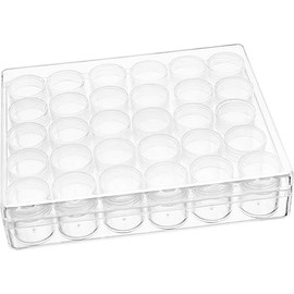 VBS Sorting Box of 30 Screw Cans - Ideal for Craft Supplies and Storage - Size 13.6 x 3.5 x 16.2 cm - Perfect for Screws, Nails and Small Parts