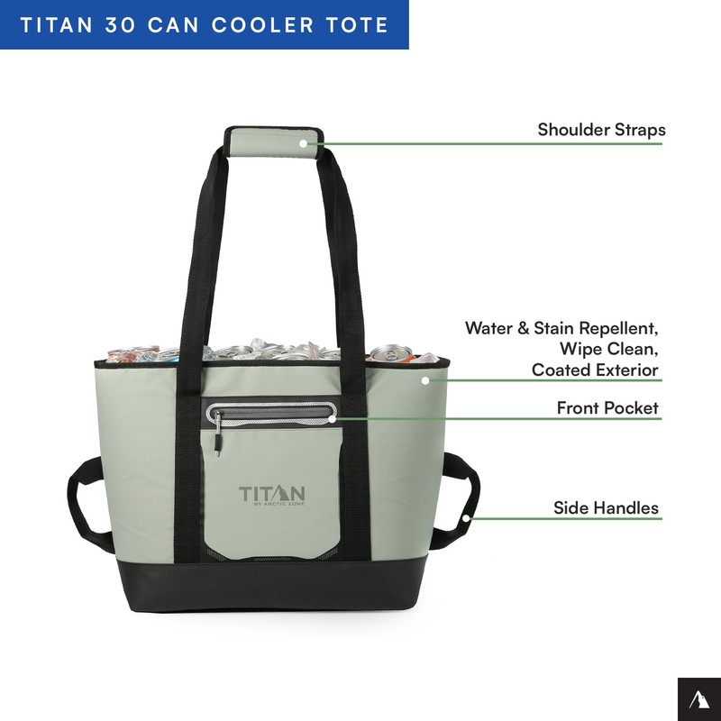 Titan by Arctic Zone Deep Freeze 30 Can Insulated Tote,