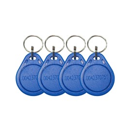 100pcs RFID Key Fob ID Card Key Tags 125KHz RFID EM-ID Card Keyfob for Door Access Control - Read Only (ID Fobs 100pcs)