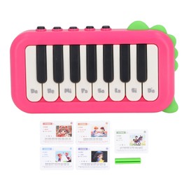 Kids Pocket Piano Keyboard Miniature 15 Keys Educational Musical Instruments Piano for Beginners Red