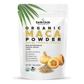 Polvo De Maca Orgánica 1 Lb Vegano - Earth Circle Organics N/a