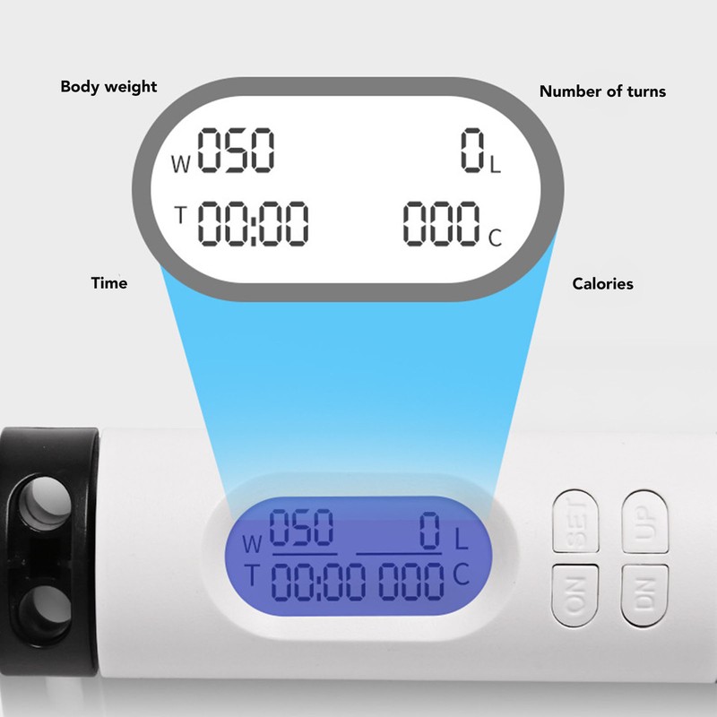 Electronic Jump Rope Workout Weighted Handle Smart Exercise Skipping Rope