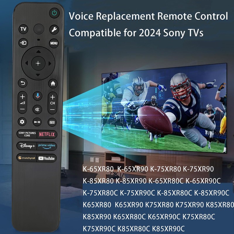 Voice RMF-TX920U Replacement Remote Control Compatible for 2024 Sony TVs