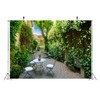 Loccor Fabric 5x4ft Europe Town Cafe Backdrop Provence France Photography