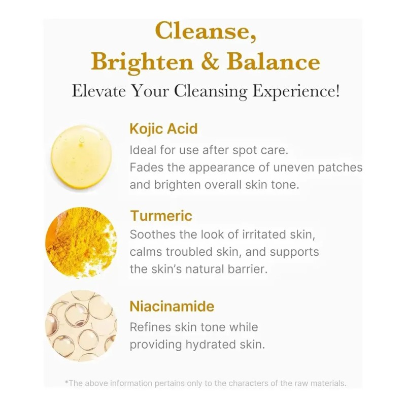 Limpiador Cuidado Facial Medicube Kojic Acid Turmeric Toning Todo Tipo