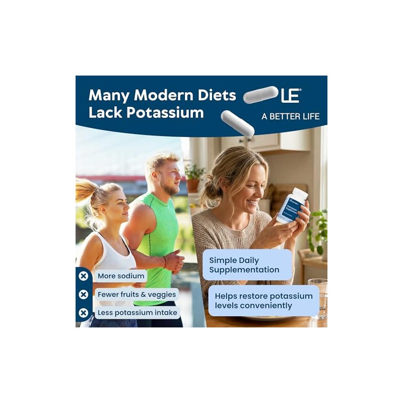 Life Enhancement Potassium Basics 240 Caps by Life Enhancement