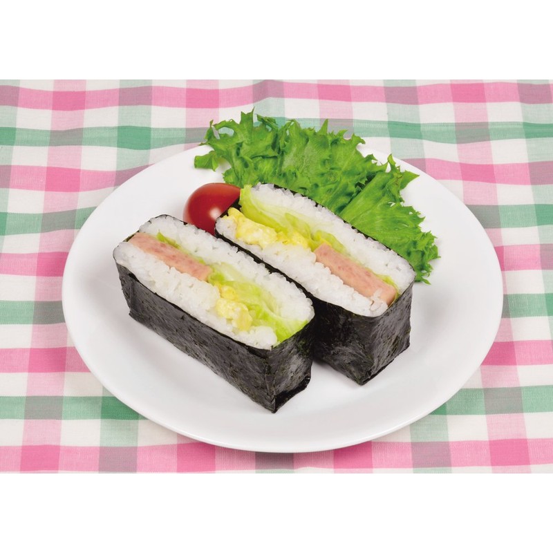 Pearl Metal Big Rice Ball Cube Box, Red, Made in