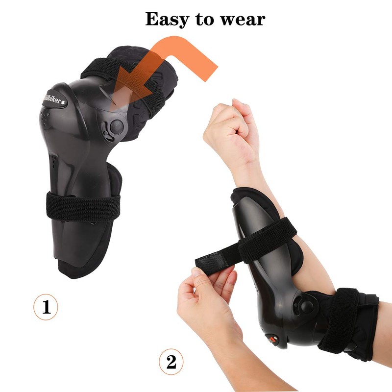 2Pcs Movable Elbow Pads Two Sections Adjustable Elbow Guard Protector