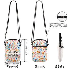 Abuela's Makeup Bag Abuela Birthday Gift Spanish Grandma Gift Love Served Daily Mexico Grandmother Gift, Abuela Travel Cr Eu, Cosmetic bag with print