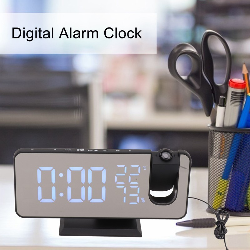 FM Radio LED Digital Smart Alarm Clock LED Digital Projection