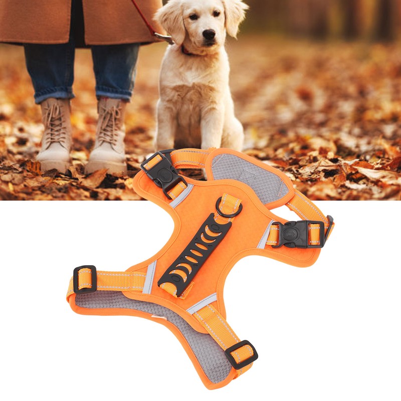 Dog Harness Escape Proof Pull Resistance Breathable Comfortable Adjustable Pet