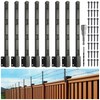 Epcee Fence Post Extender, 23.5" Fence Barbed Wire Extend Arm，for