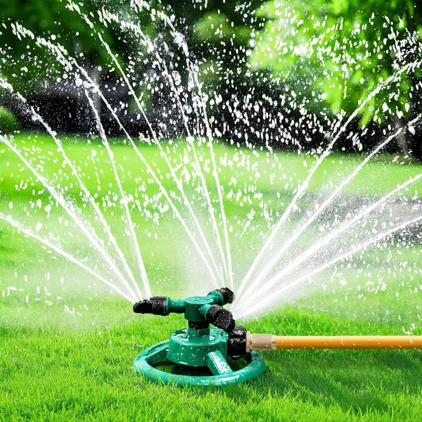 Sprinklers for Yard, Water Sprinkler for Lawn, 360 Degree Rotating