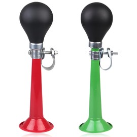 Pack of 2 Bicycle Horn, Ball Horn, Bicycle Bicycle Horn, Bicycle Cycling Metal Air Horn Ball, Portable Bike Air Horn for Mountain Bikes, Beach Cars and Camping Vehicles