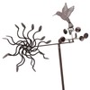 Wind Spinners Hummingbird Windmill, Outdoor Metal Iron Wind Spinner, Garden