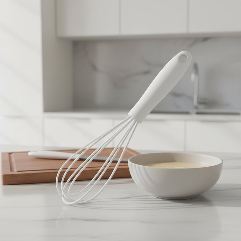 Mini Silicone Whisk Set - Egg Beater and Blender for