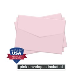 Pink Confetti Invitation and Envelope Pack of 15 – Blank Invite Set for Girls Baby Shower, Birthday, Teens, Kids, Special Events - Watercolor Dot Design – Printed 4x6 Size Cards - Paper Clever Party
