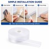 Transparent Door Weather Stripping Seal for Gaps – Flexible Self-Adhesive