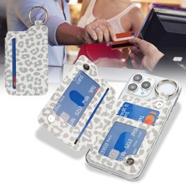 Havaya for Magsafe Wallet, a+white leopard print, Classic