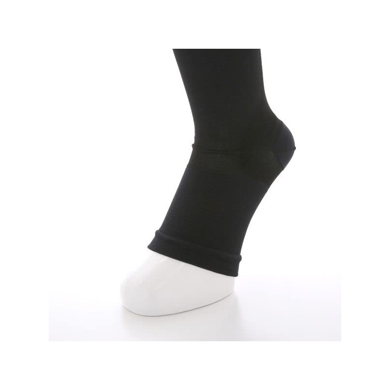 MediQttO for Men Compression Night Socks (BK-Black, M)
