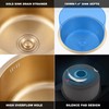12.6 Inch Gold Round Bar Prep Sink - Single Bowl