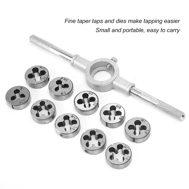 Screw Thread Tap Die Set External Thread Cutting Hand Tool