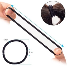 Mythya Ligas para Cabello 120 Piezas, Ligas para el Cabello Elásticas, Gomas Elásticas para Cabello Grueso, Gomas para Coleta, Accesorios de Corbatas para el Cabello para Niñas y Mujeres